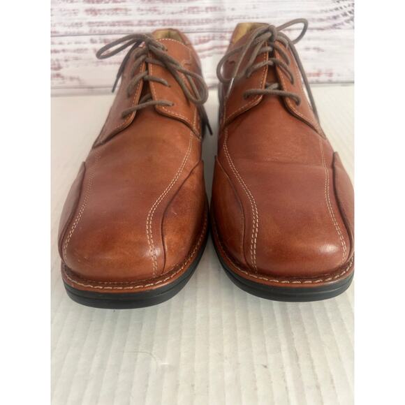 Johnston & Murphy Shuler Bicycle Toe Nebs Dress Shoe Chestnut Brown Size 11 - Picture 5 of 13
